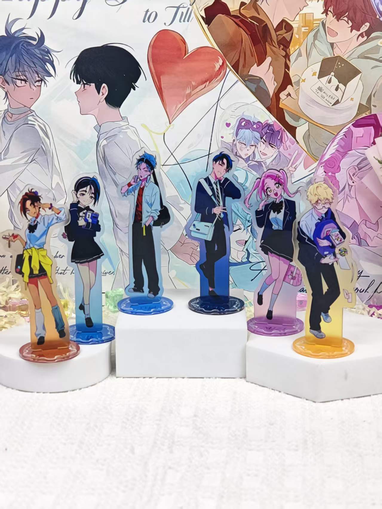 Anime Merchandise Collection - Zestaw akrylowych podstawek Alien Stage Campus